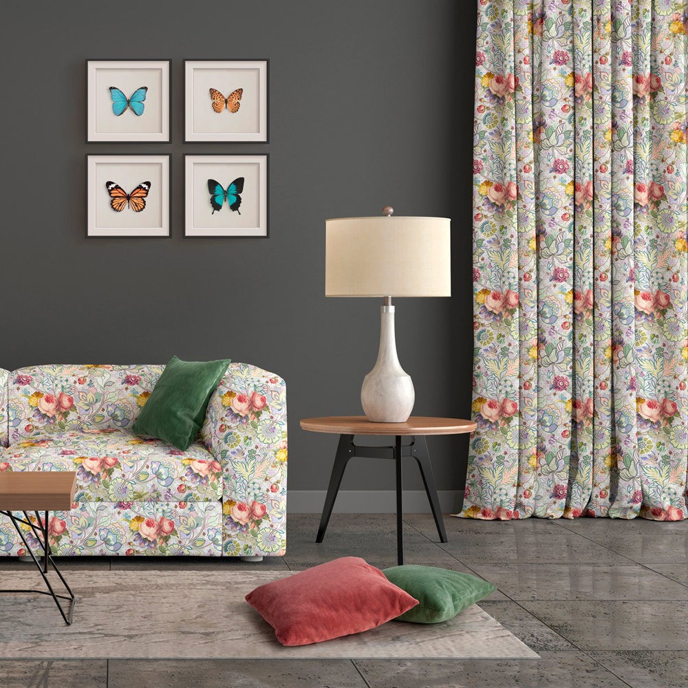 Colección de telas aptas para pared Sarabande de Pappepop