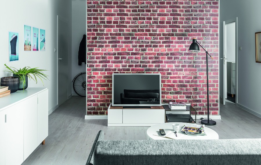 Revestimiento Pared PVC Red Brick Vilo Motivo