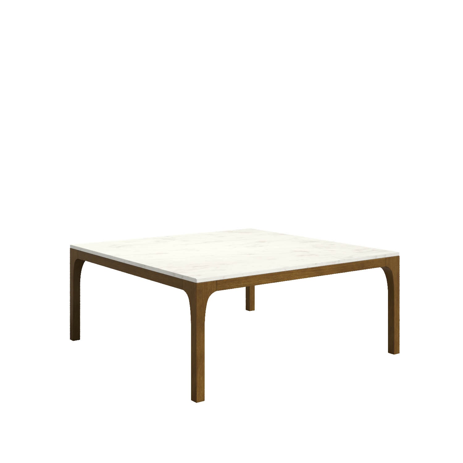 Mesa de centro Erba rectángular con tapa en mármol y bastidor en acero  lacado mate. Medidas mesa 110 x 34 x 60 Acabados Mármol Blanco Carrara  Acabados Patas Metálicas Blanco Mate