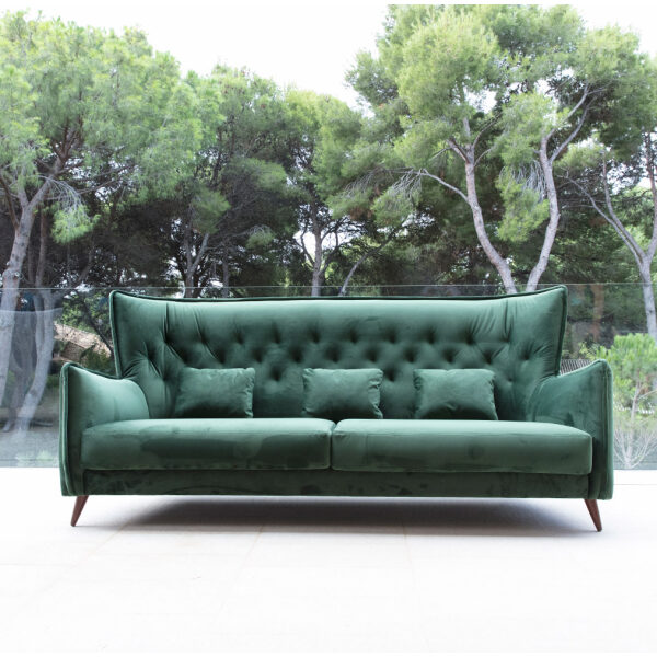 Simone terciopelo verde exterior