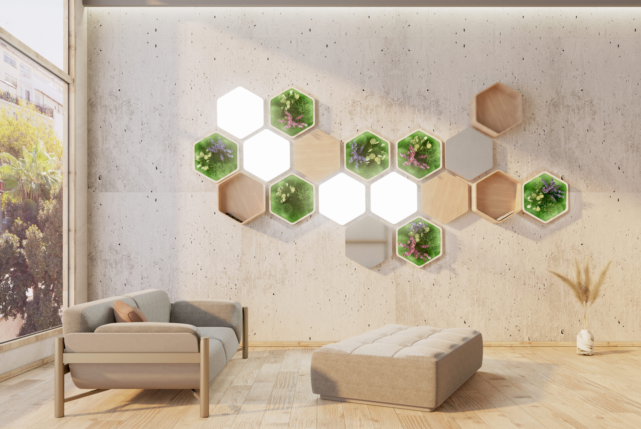Luminaria CELULA(pared) by Saihō