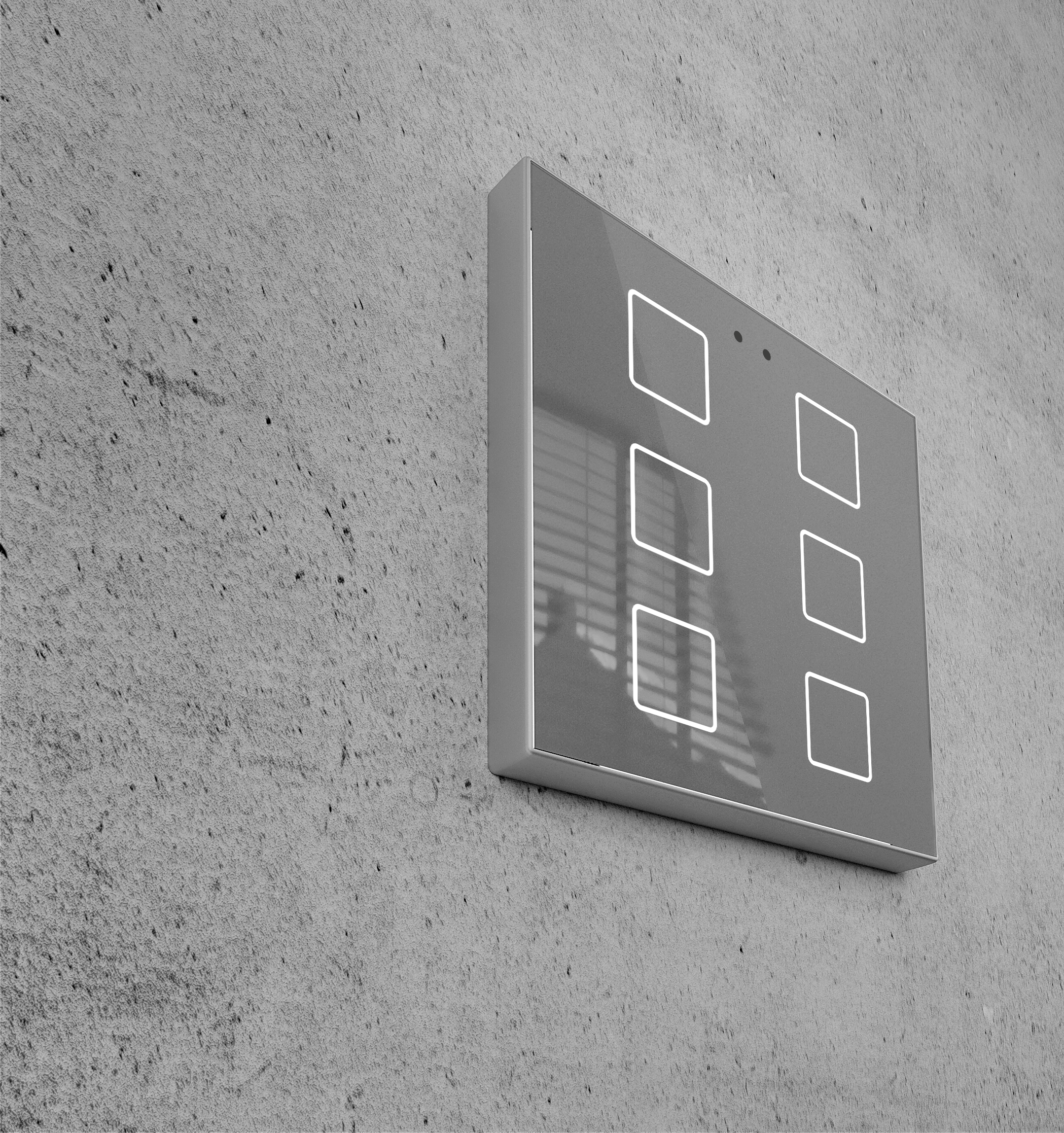 Flat 1/2/4/6 v2 Pulsador capacitivo retroiluminado