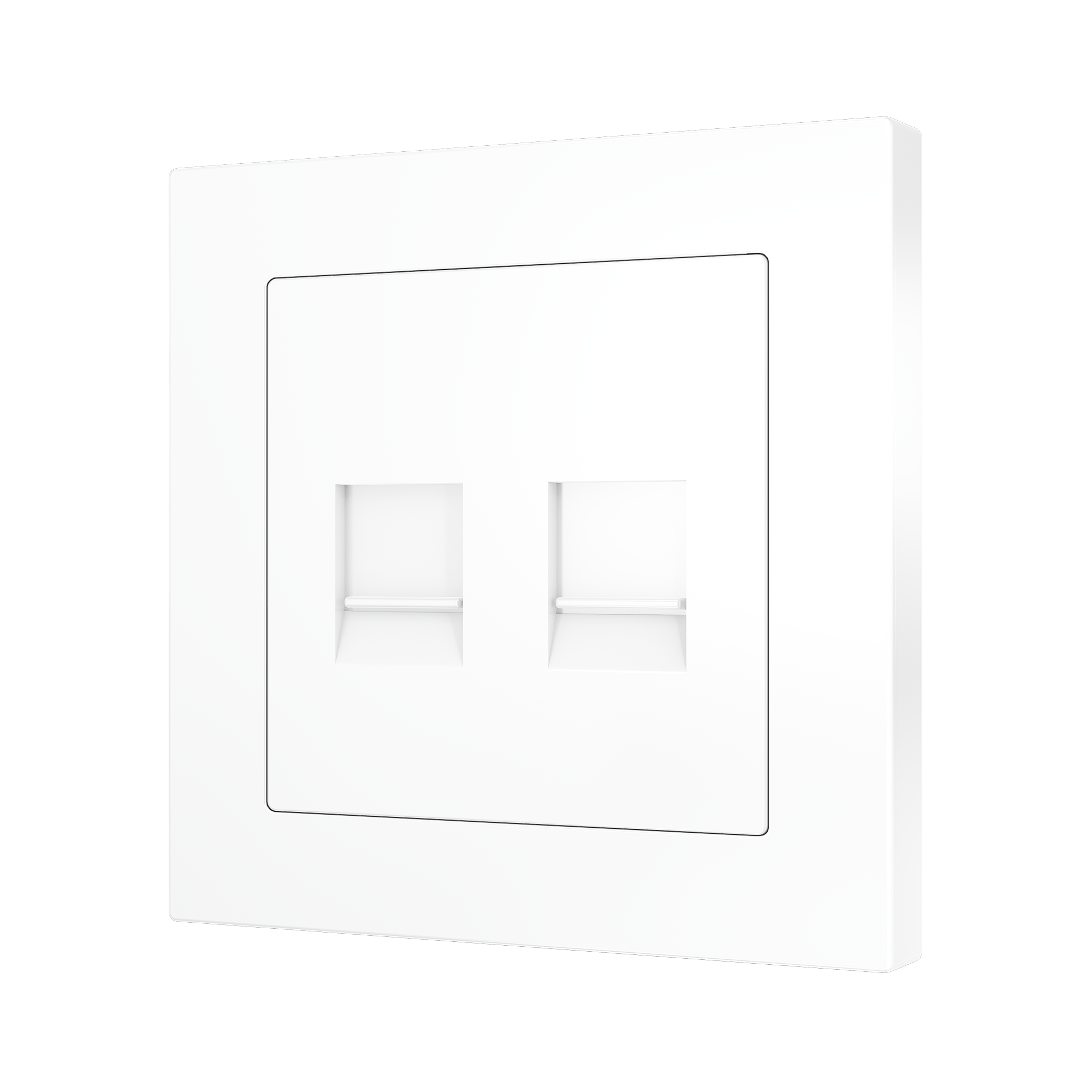 ZS55 – Conector RJ45 Doble Conector RJ 45 doble (55 x 55 mm)