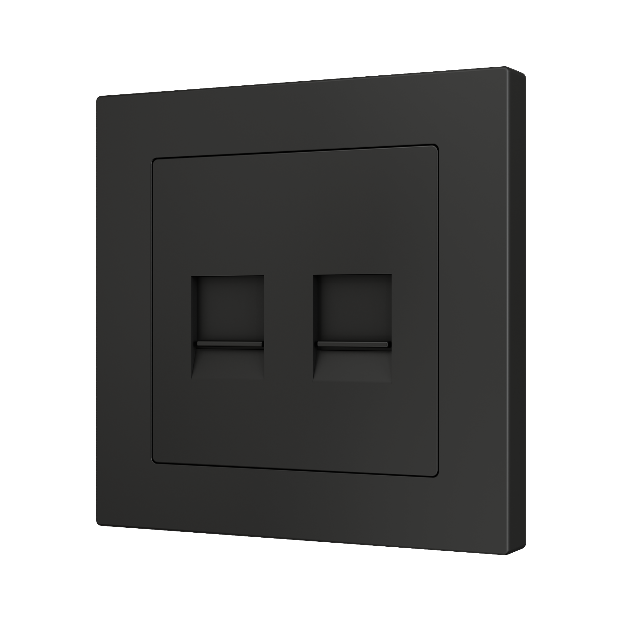 ZS55 – Conector RJ45 Doble Conector RJ 45 doble (55 x 55 mm)