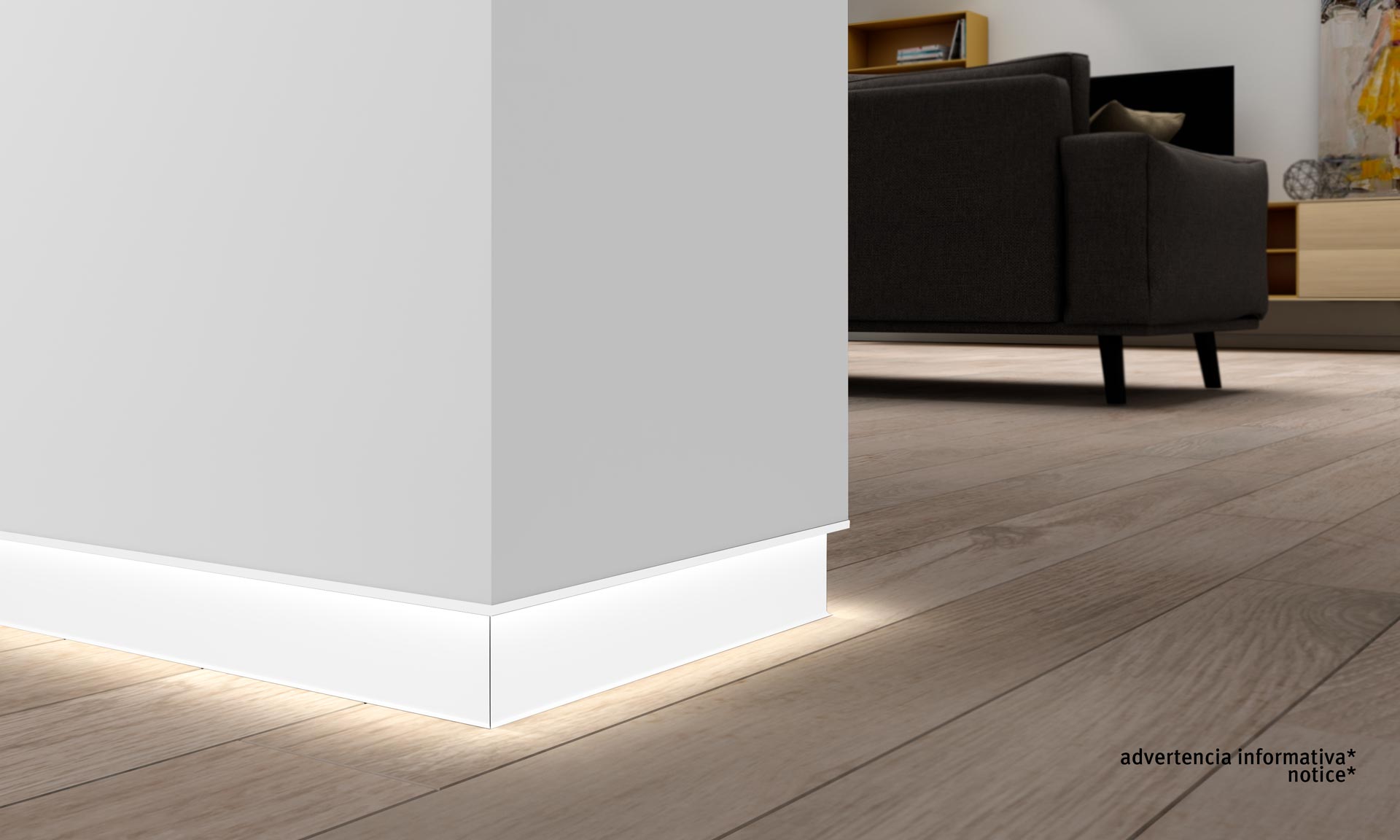Novorodapie Eclipse Blanco Mate con luz
