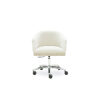 Silla de oficina giratoria Girona Swivel de Crearte Collections, diseño transicional con asiento ergonómico tapizado, base de cinco radios y ruedas de alta movilidad.