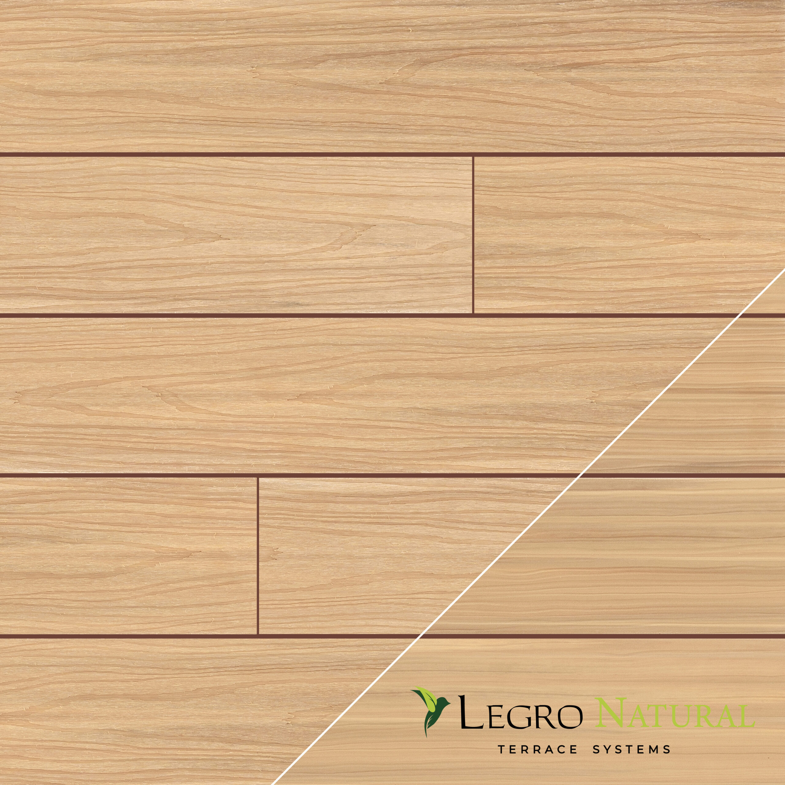 Tarima tecnológica LEGRO Natural – MAPLE Tarima tecnológica WPC LEGRO Natural Maple para exteriores
