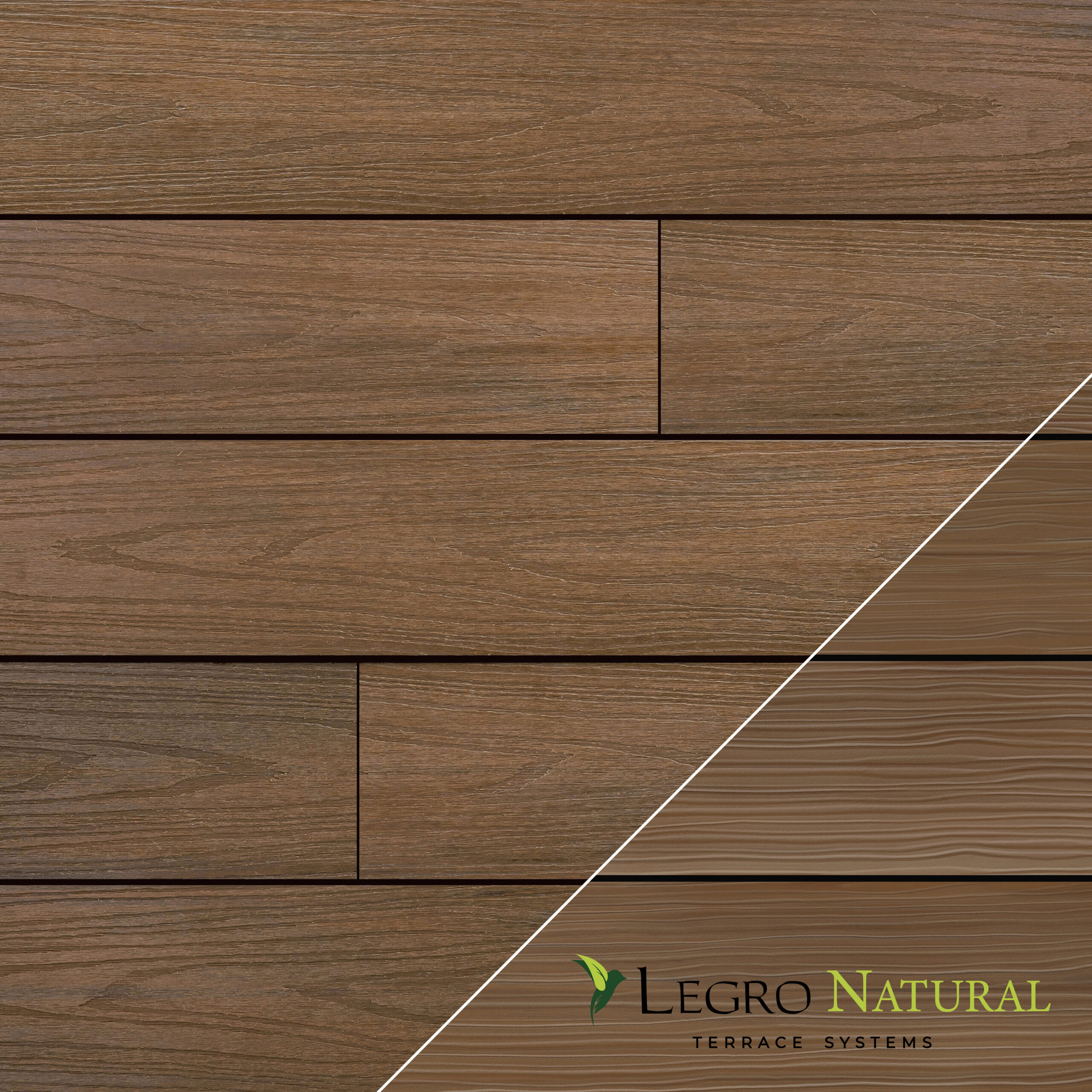 Tarima tecnológica LEGRO Natural – TEAK Tarima tecnológica WPC LEGRO Natural Teak para exteriores