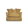 Sillón desenfundable de terciopelo dorado Ascot de Crearte Collections