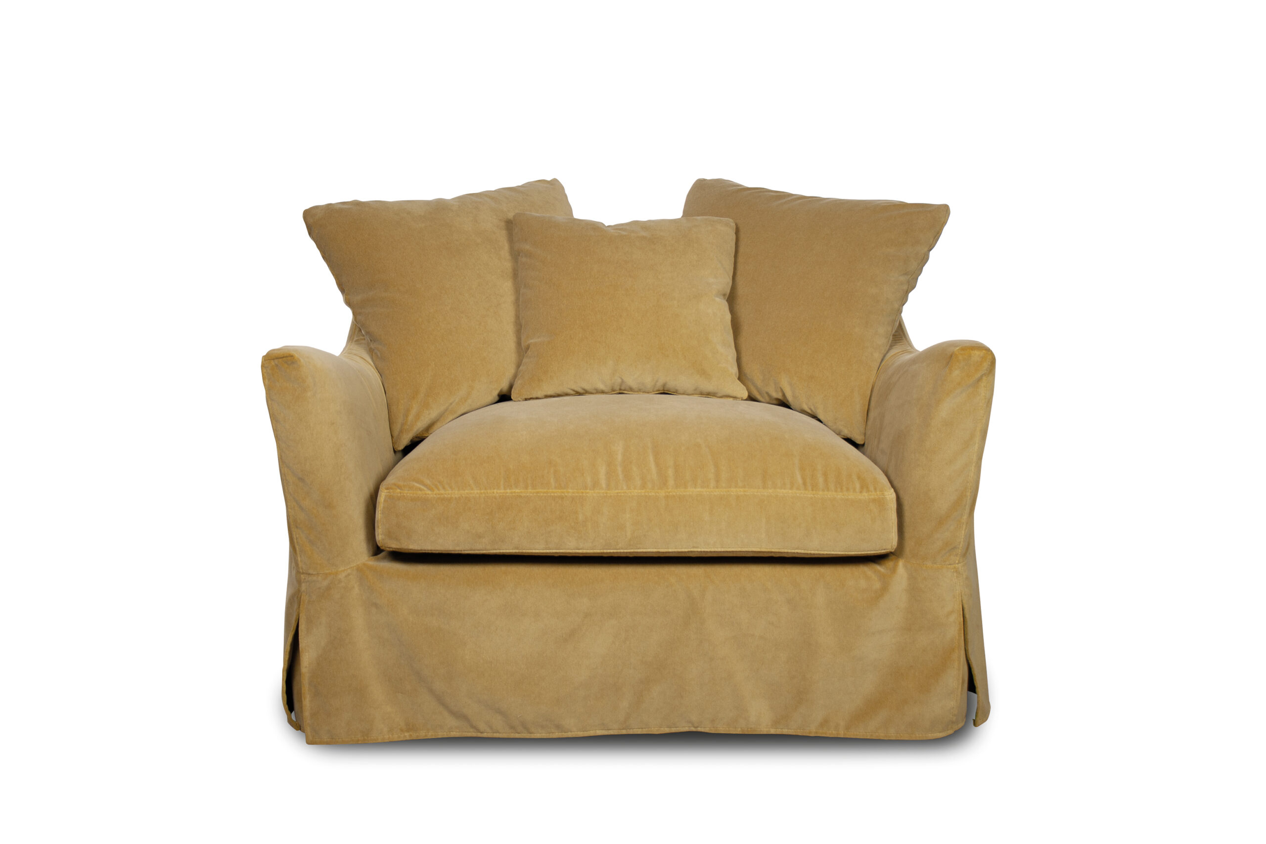 Sillon-Ascot-Terciopelo-Crearte-Collections Sillón desenfundable de terciopelo dorado Ascot de Crearte Collections
